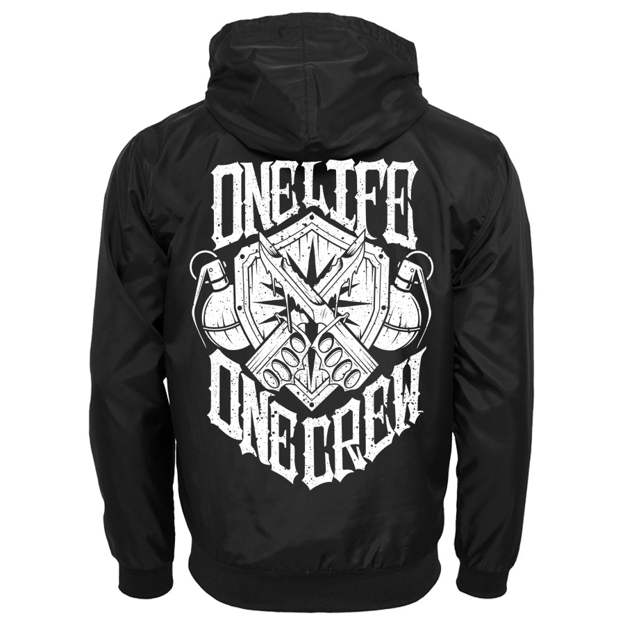 OLOC Wappen Contrast Windrunner Black White